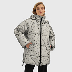 Куртка зимняя женская Звёздочки, цвет: 3D-черный — фото 2