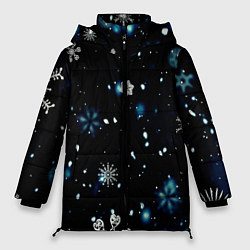 Куртка зимняя женская А снег идёт, цвет: 3D-черный