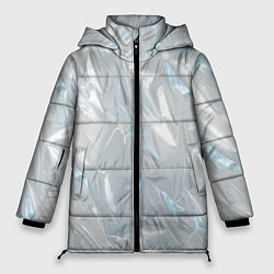 Куртка зимняя женская Голографическая текстура, цвет: 3D-светло-серый