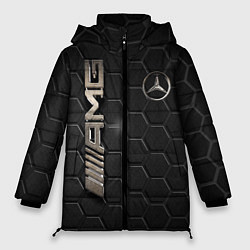 Куртка зимняя женская MERCEDES LOGO BRONZE, цвет: 3D-черный