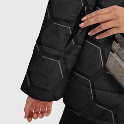 Куртка зимняя женская MERCEDES LOGO BRONZE, цвет: 3D-светло-серый — фото 2