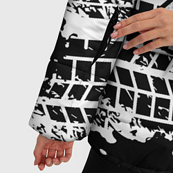 Куртка зимняя женская MITSUBISHI СЛЕДЫ ШИН, цвет: 3D-черный — фото 2