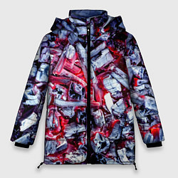 Куртка зимняя женская Тлеющие угли, цвет: 3D-черный