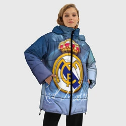 Куртка зимняя женская FC РЕАЛ МАДРИД, цвет: 3D-красный — фото 2