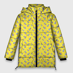 Куртка зимняя женская Pineapple Pattern, цвет: 3D-черный