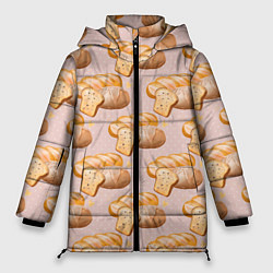 Куртка зимняя женская Выпечка - хлеб, цвет: 3D-черный