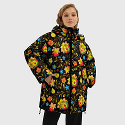 Куртка зимняя женская Хохломa, цвет: 3D-красный — фото 2