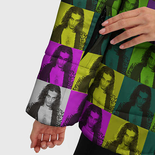Женская зимняя куртка Damiano David Colors / 3D-Светло-серый – фото 5