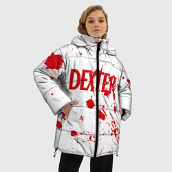 Куртка зимняя женская Dexter logo Декстер брызги крови, цвет: 3D-черный — фото 2