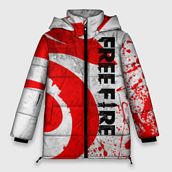 Куртка зимняя женская GARENA FREE FIRE ЛОГО ИГРЫ, ДРАКОН, цвет: 3D-черный