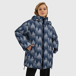 Куртка зимняя женская Еловый Лес, цвет: 3D-черный — фото 2