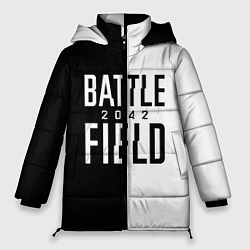 Куртка зимняя женская БАТЛФИЛД 2042 ЛОГОТИП, цвет: 3D-черный