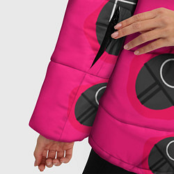 Куртка зимняя женская Игра в кальмара TКК, цвет: 3D-черный — фото 2