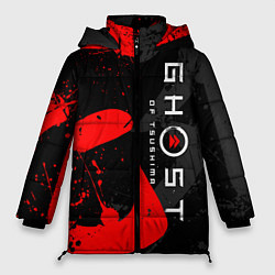 Куртка зимняя женская GHOST OF TSUSHIMA ПРИЗРАК ЦУСИМЫ, цвет: 3D-красный