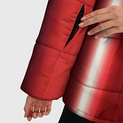 Куртка зимняя женская Toyota В полоску, цвет: 3D-красный — фото 2
