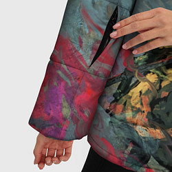 Куртка зимняя женская Sekiro Самурай против дракона, цвет: 3D-светло-серый — фото 2