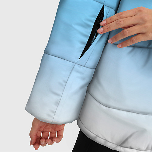 Женская зимняя куртка Летнее небо / 3D-Черный – фото 5