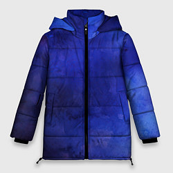 Женская зимняя куртка Синее размытие