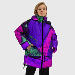 Куртка зимняя женская Фиолетово!, цвет: 3D-черный — фото 2