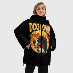 Куртка зимняя женская Любитель Собак Dog Lover, цвет: 3D-светло-серый — фото 2