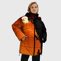 Куртка зимняя женская СКАЛОЛАЗЫ В ЗАКАТЕ, цвет: 3D-черный — фото 2