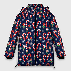 Куртка зимняя женская Christmas Candy, цвет: 3D-красный