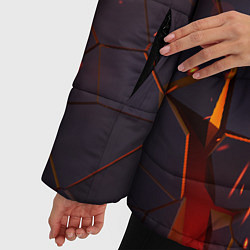 Куртка зимняя женская ТРЕХМЕРНЫЕ ИСКРЫ 3D ПЛИТЫ 3D ИСКРЫ, цвет: 3D-светло-серый — фото 2