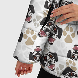 Куртка зимняя женская Далматинец Dalmatian, цвет: 3D-светло-серый — фото 2