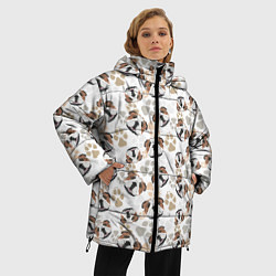 Куртка зимняя женская Английский Бульдог Bulldog, цвет: 3D-черный — фото 2