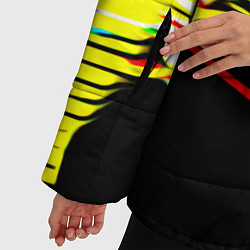 Куртка зимняя женская Геометр, цвет: 3D-красный — фото 2