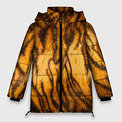 Куртка зимняя женская Шкура тигра 2022, цвет: 3D-черный