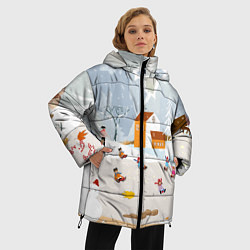 Куртка зимняя женская Зимние Забавы 2022, цвет: 3D-красный — фото 2