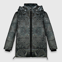 Куртка зимняя женская Коллекция Фрактальная мозаика Серо-голубой 292-4, цвет: 3D-светло-серый