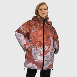 Куртка зимняя женская Коллекция Journey Обжигающее солнце 396-134-1, цвет: 3D-светло-серый — фото 2