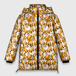 Женская зимняя куртка Собаки Корги