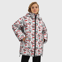 Куртка зимняя женская Собачка Йорк, цвет: 3D-красный — фото 2