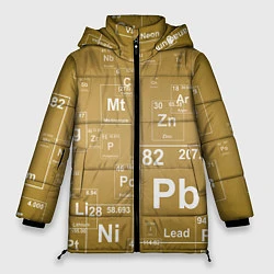 Куртка зимняя женская Pb - таблица Менделеева, цвет: 3D-светло-серый