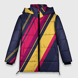 Куртка зимняя женская Геометрический Строй, цвет: 3D-красный