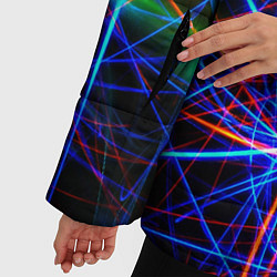Куртка зимняя женская NEON LINES Glowing Lines Effect, цвет: 3D-красный — фото 2