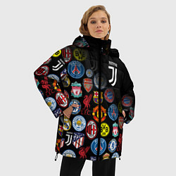 Куртка зимняя женская JUVENTUS LOGOBOMBING SPORT, цвет: 3D-красный — фото 2