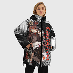 Куртка зимняя женская HU TAO ПОХОРОННОЕ БЮРО ХУ ТАО, цвет: 3D-черный — фото 2