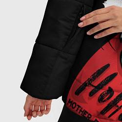 Куртка зимняя женская Merry x - mas Плохой дед мороз, цвет: 3D-черный — фото 2