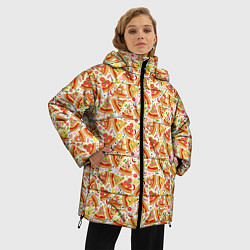 Куртка зимняя женская Пицца Pizza, цвет: 3D-черный — фото 2