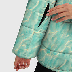 Куртка зимняя женская Лазурная вода, цвет: 3D-красный — фото 2