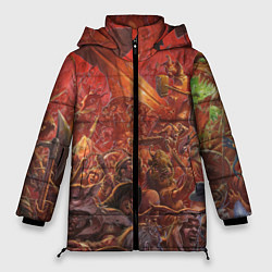 Куртка зимняя женская Waha Bloody battle, цвет: 3D-красный