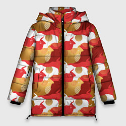 Куртка зимняя женская Быки Bulls, цвет: 3D-светло-серый