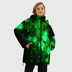 Куртка зимняя женская Изумрудный поток, цвет: 3D-черный — фото 2
