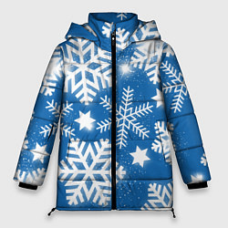 Куртка зимняя женская Снежное небо, цвет: 3D-красный