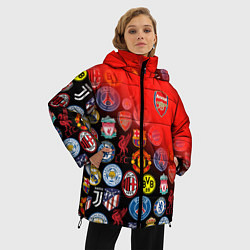Куртка зимняя женская ARSENAL SPORT BEST FC, цвет: 3D-красный — фото 2