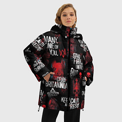 Куртка зимняя женская WATCH DOGS LEGION REVOLUTION PATTERN, цвет: 3D-красный — фото 2
